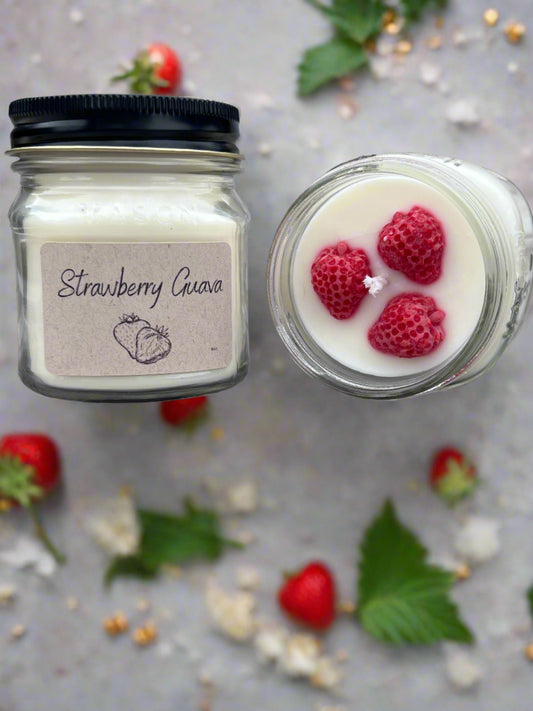 8oz Strawberry Guava Mason Jar