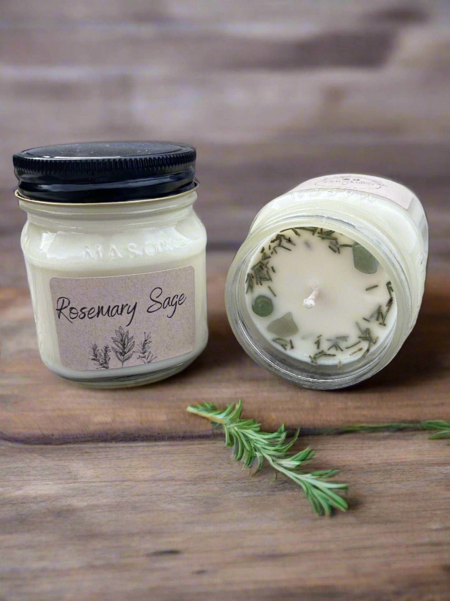 8oz Rosemary Sage Mason Jar