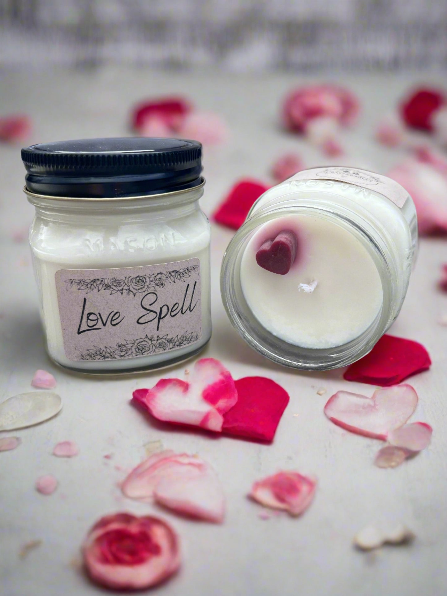 8oz Love Spell Mason Jar