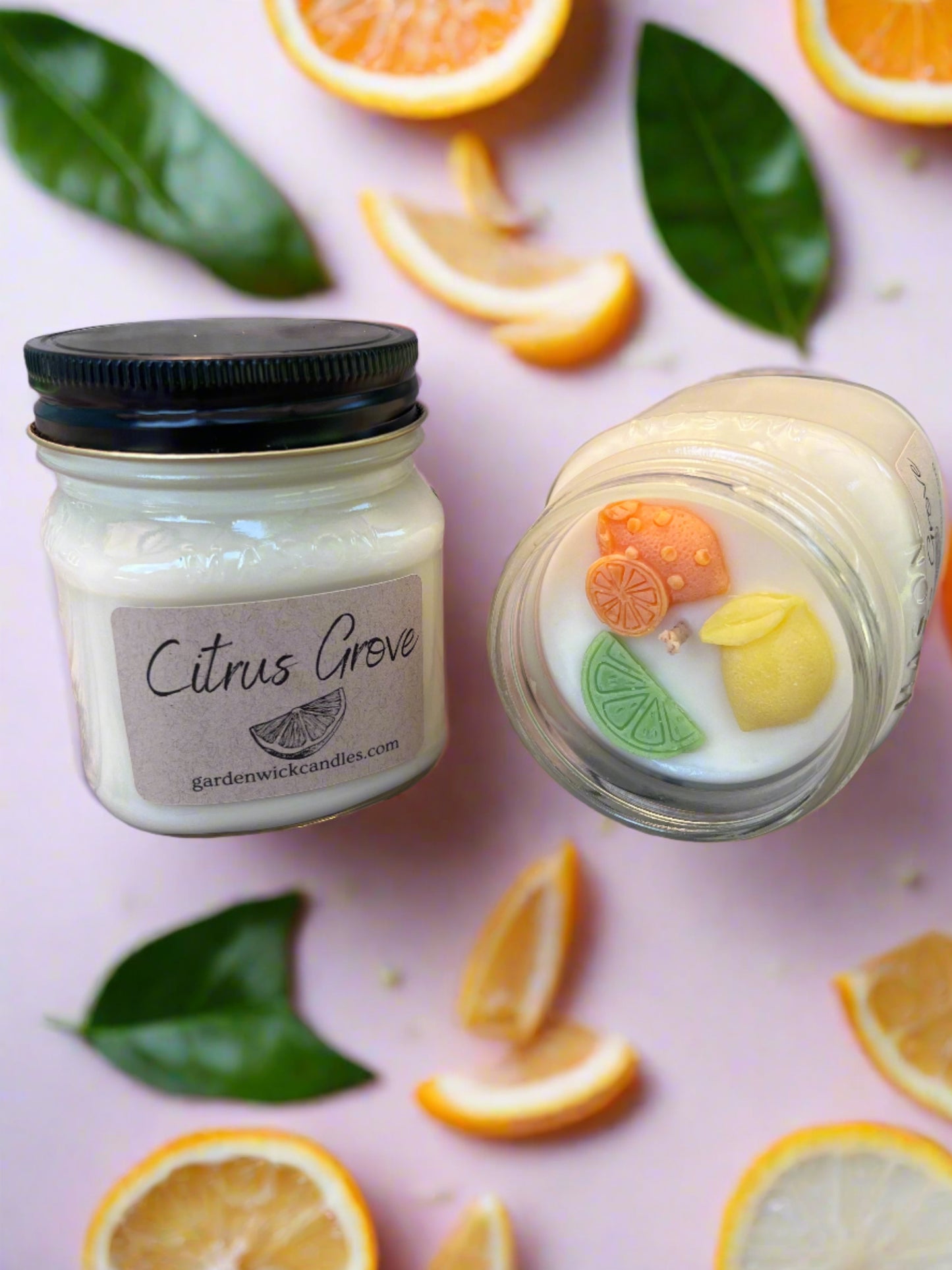 8oz Citrus Grove Mason Jar