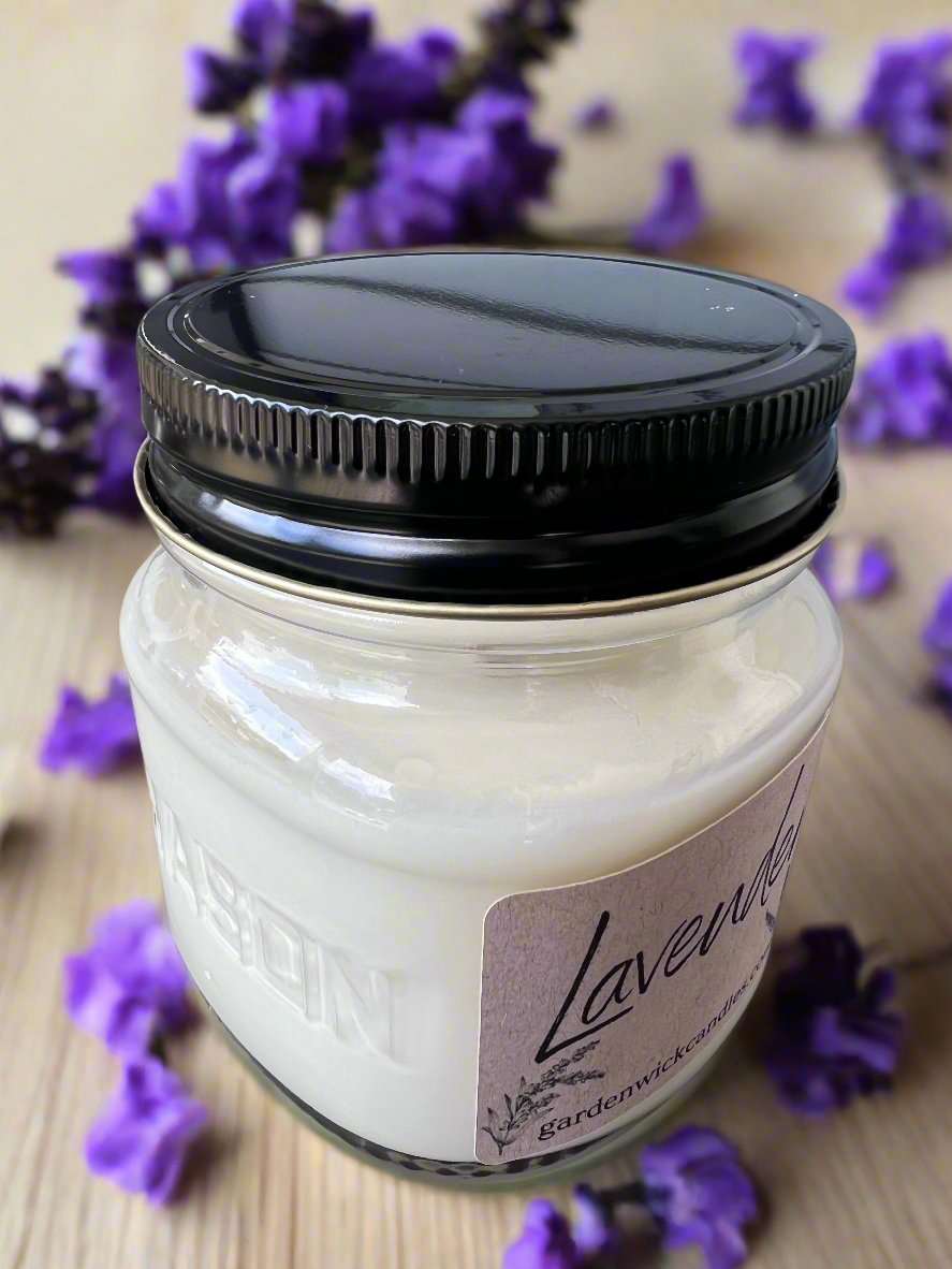 Lavender Mason Jar Candle-1oz Short