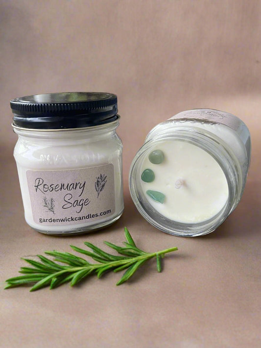 8oz Rosemary Sage Mason Jar